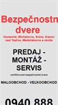 Mobile Screenshot of bezpecnostnedvere-he.sk